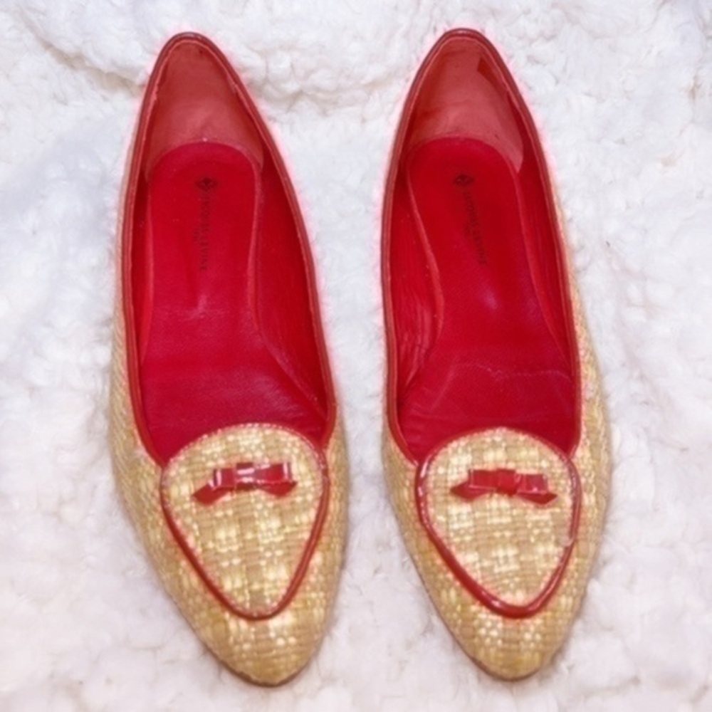 Jacques Levine Laura Woven Raffia Belgian Loafer